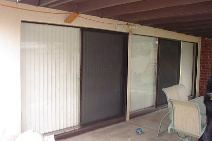 Before: patio door replacement in Norwalk, CA